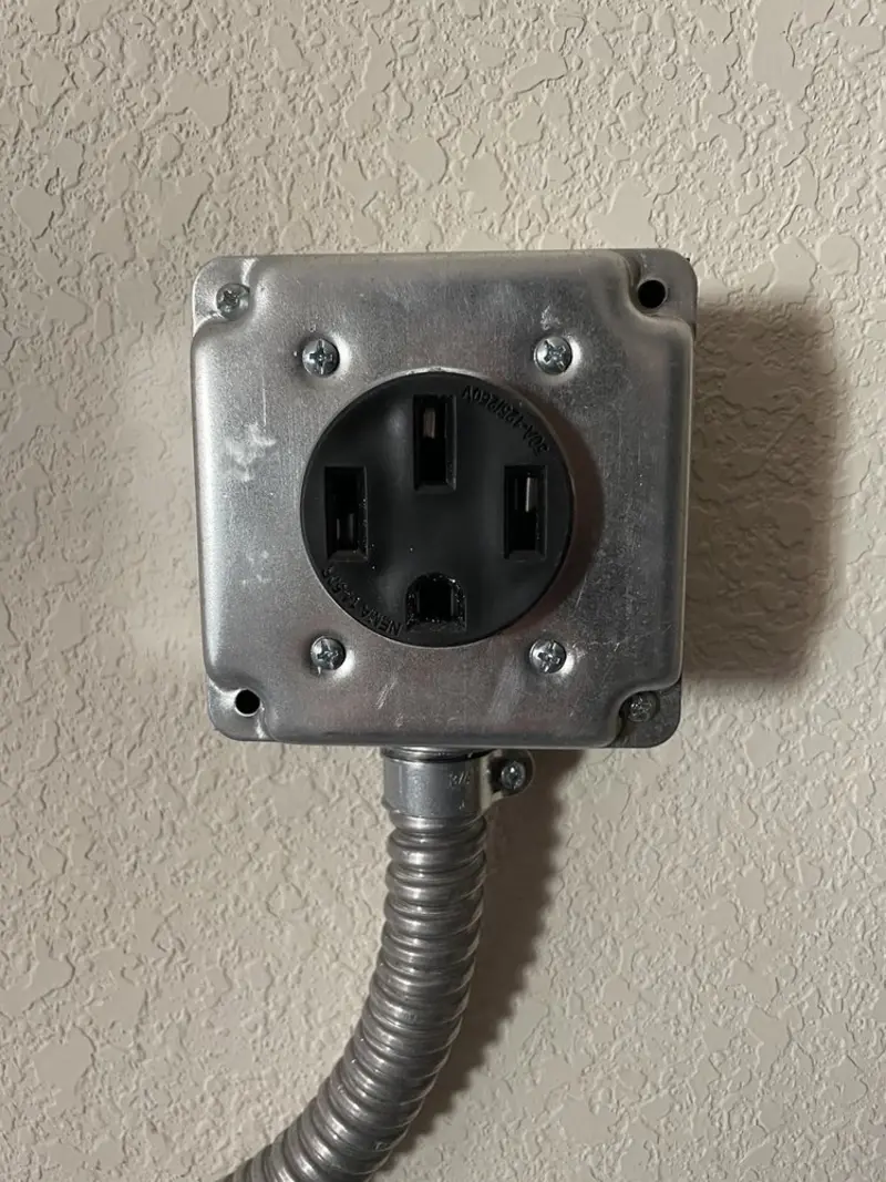 NEMA 14-50 outlet installed for Smart Home Electrical in Cherokee Village